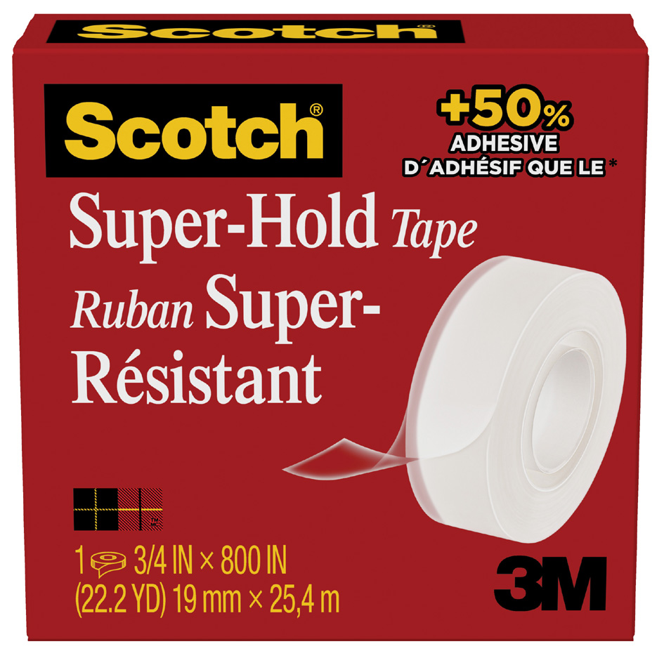 Scotch Klebefilm Super-Hold 700K, 19 mm x 25,4 m, Karton von Scotch