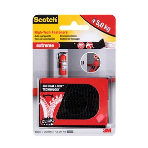 Scotch Klettstreifen Extreme Fastener schwarz, 4 St. Scotch Klettstreifen Extreme Fastener schwarz, 4 St. von Scotch