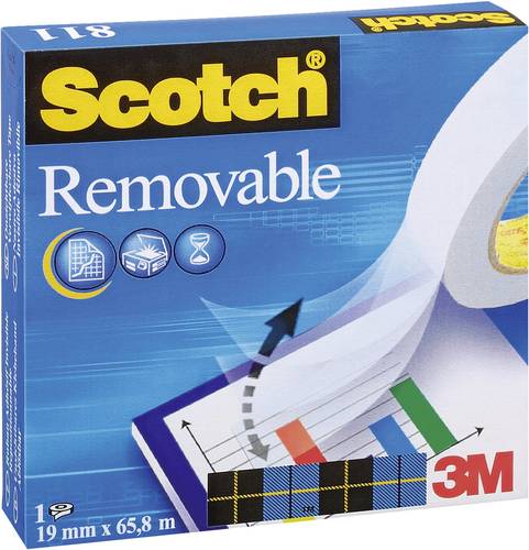 Scotch M8111966 M8111966 Klebeband Transparent (L x B) 66m x 19mm 1St. von Scotch