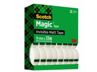 Scotch Magic, 33 m, Transparent, Acryl, Kunststoff, Matte, 19 mm, 2,54 cm von Scotch
