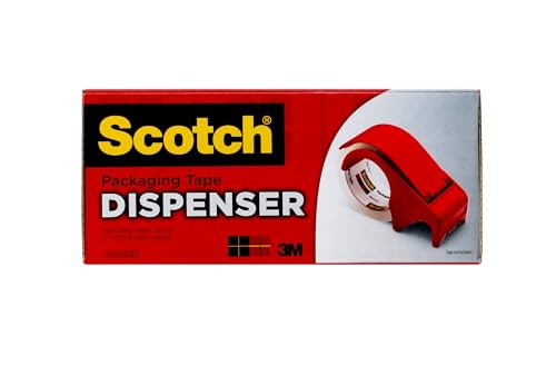 Scotch Verpackungsband-Handabroller (DP300-RD) von Scotch