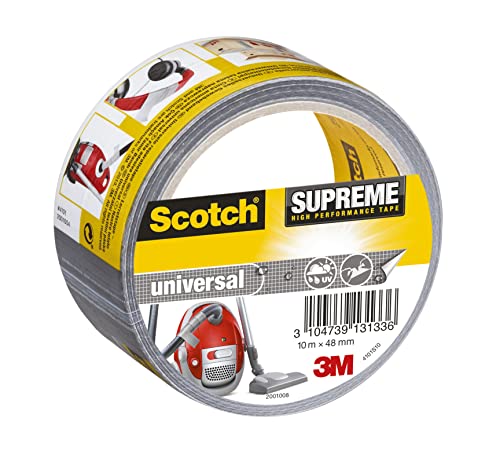 Scotch 4101S10 Gewebeband universal Supreme, extra stark klebend, 48 mm x 10 m, grau von ScotchBlue