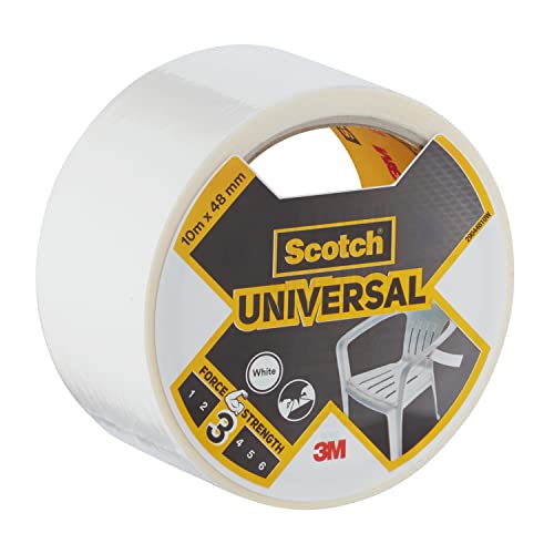 Scotch 4101W10 Gewebeband universal Supreme, extra stark klebend, 48 mm x 10 m, weiß von ScotchBlue