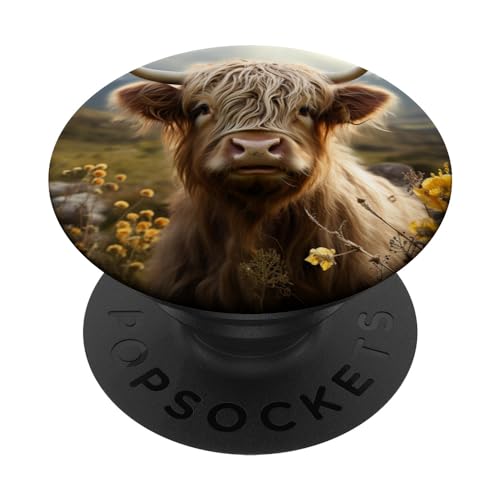 Schottische Hochlandrinder PopSockets mit austauschbarem PopGrip Schottische Hochlandrinder PopSockets mit austauschbarem PopGrip von Scottish Highland Cattle Gifts for Cow Lovers