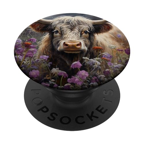 Schottische Hochlandrinder PopSockets mit austauschbarem PopGrip Schottische Hochlandrinder PopSockets mit austauschbarem PopGrip von Scottish Highland Cattle Gifts for Cow Lovers