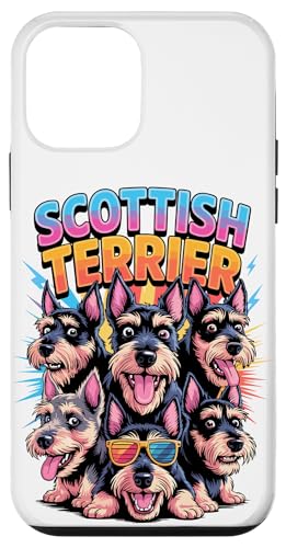 90s Vintage Scottish Terrier Scottie Terriers Hülle für iPhone 12 mini von Scottish Terrier Dog Lover Gifts