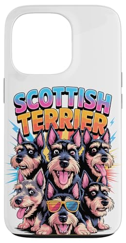 90s Vintage Scottish Terrier Scottie Terriers Hülle für iPhone 13 Pro von Scottish Terrier Dog Lover Gifts