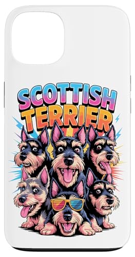 90s Vintage Scottish Terrier Scottie Terriers Hülle für iPhone 13 von Scottish Terrier Dog Lover Gifts