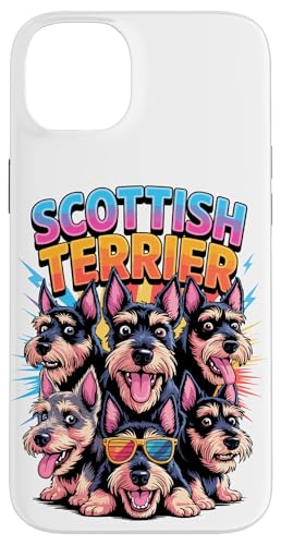 90s Vintage Scottish Terrier Scottie Terriers Hülle für iPhone 14 Plus von Scottish Terrier Dog Lover Gifts