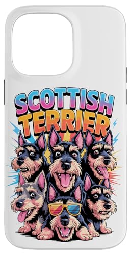 90s Vintage Scottish Terrier Scottie Terriers Hülle für iPhone 14 Pro Max von Scottish Terrier Dog Lover Gifts