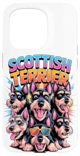 90s Vintage Scottish Terrier Scottie Terriers Hülle für iPhone 15 Pro von Scottish Terrier Dog Lover Gifts