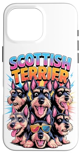 90s Vintage Scottish Terrier Scottie Terriers Hülle für iPhone 16 Pro Max von Scottish Terrier Dog Lover Gifts
