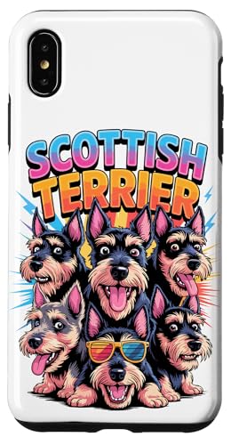 90s Vintage Scottish Terrier Scottie Terriers Hülle für iPhone XS Max von Scottish Terrier Dog Lover Gifts