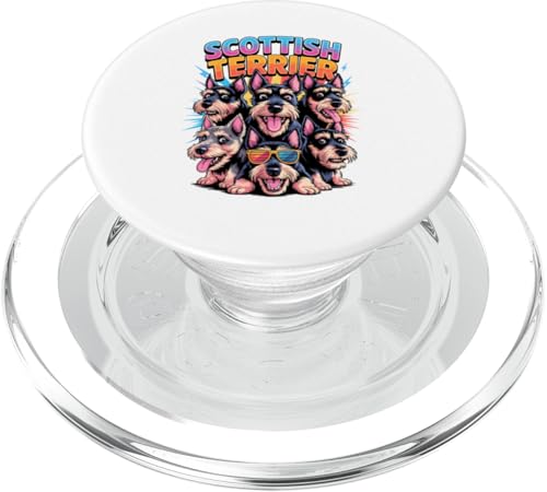 90s Vintage Scottish Terrier Scottie Terriers PopSockets PopGrip für MagSafe 90s Vintage Scottish Terrier Scottie Terriers PopSockets PopGrip für MagSafe von Scottish Terrier Dog Lover Gifts