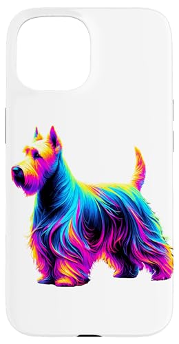 Paint Art Scottish Terrier Scottie Terriers Hülle für iPhone 15 von Scottish Terrier Dog Lover Gifts