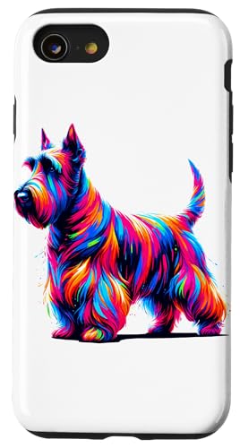 Paint Art Scottish Terrier Scottie Terriers Hülle für iPhone SE (2020) / 7 / 8 von Scottish Terrier Dog Lover Gifts