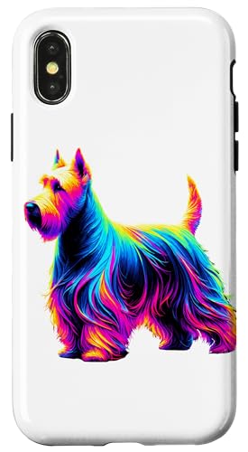 Paint Art Scottish Terrier Scottie Terriers Hülle für iPhone X/XS von Scottish Terrier Dog Lover Gifts