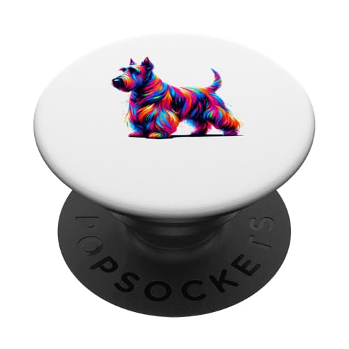 Paint Art Scottish Terrier Scottie Terriers PopSockets Klebender PopGrip Paint Art Scottish Terrier Scottie Terriers PopSockets Klebender PopGrip von Scottish Terrier Dog Lover Gifts