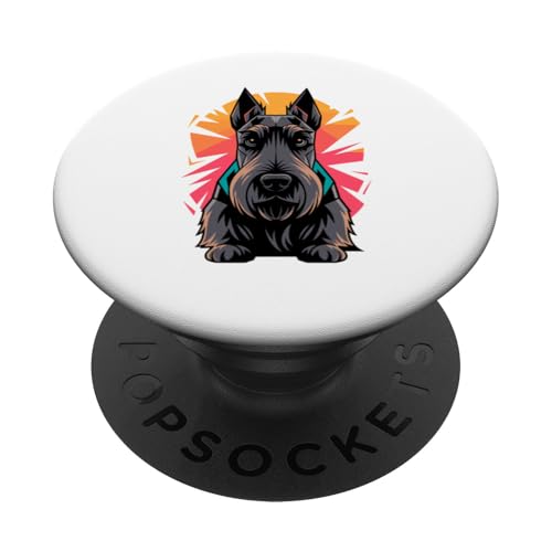 Polygonal Abstract Art Scottish Terrier Scottie Terriers PopSockets Klebender PopGrip Polygonal Abstract Art Scottish Terrier Scottie Terriers PopSockets Klebender PopGrip von Scottish Terrier Dog Lover Gifts