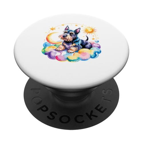 Rainbow Clouds Scottish Terrier Scottie Terriers PopSockets Klebender PopGrip Rainbow Clouds Scottish Terrier Scottie Terriers PopSockets Klebender PopGrip von Scottish Terrier Dog Lover Gifts