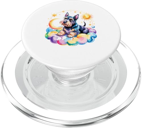 Rainbow Clouds Scottish Terrier Scottie Terriers PopSockets PopGrip für MagSafe Rainbow Clouds Scottish Terrier Scottie Terriers PopSockets PopGrip für MagSafe von Scottish Terrier Dog Lover Gifts