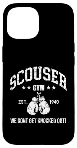 Scouser Gym Boxhandschuhe Vintage Fighting Spirit Hülle für iPhone 15 Scouser Gym Boxhandschuhe Vintage Fighting Spirit Hülle für iPhone 15 von Scouser Boxing Fighting Gym Design Apparel