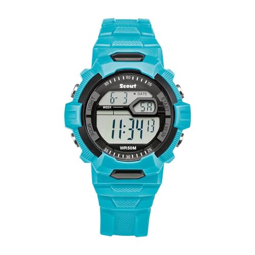 SCOUT Jungen Digital Quarz Uhr mit Kunststoff Armband 280308005 von Scout