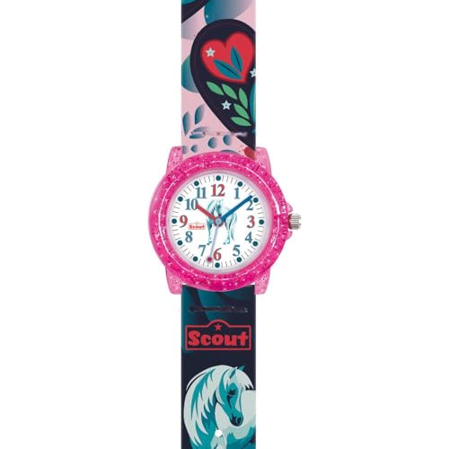 SCOUT Mädchen Analog Quarz Uhr mit Kunststoff Armband 280305052 von Scout