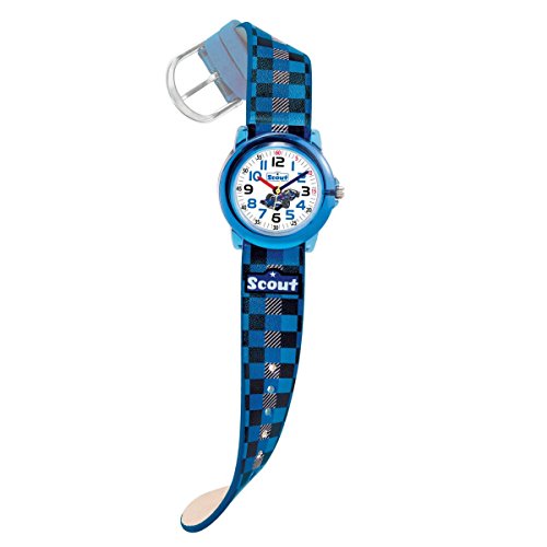 Scout Jungen Analog Quarz Uhr mit Lederimitat Armband 280305015 von Scout
