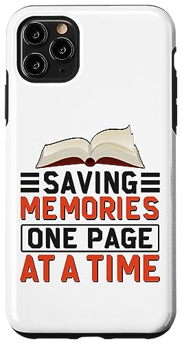 Hülle für iPhone 11 Pro Max Saving Memories One Page At A Time Scrapbook Fotoalbum von Scrapbook Einklebebuch Sammelalbum Fotoalbum Album