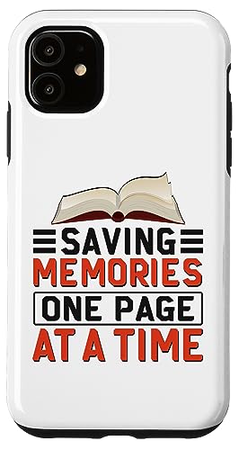 Hülle für iPhone 11 Saving Memories One Page At A Time Scrapbook Fotoalbum von Scrapbook Einklebebuch Sammelalbum Fotoalbum Album
