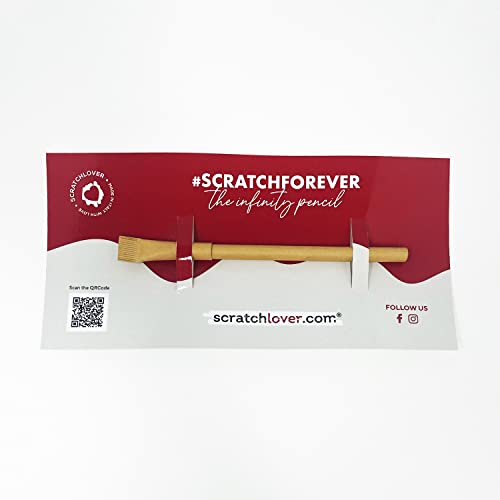 The New Infinity Pencil – Bleistift mit unendlicher Spitze, bis zu 20 km Schreiben als 200 klassische Bleistifte, Geschenkidee, Design-Gadget (Karton) von Scratch Lover