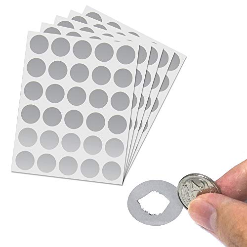150 Stück, 25mm Rubbelaufkleber Rubbellose Selber Machen, Scratch off Sticker - Silber 150 Stück, 25mm Rubbelaufkleber Rubbellose Selber Machen, Scratch off Sticker - Silber von ScratchStix