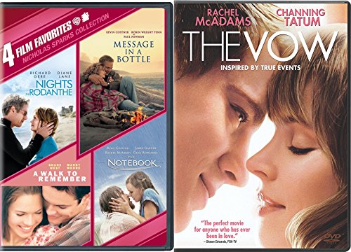 The Notebook + The Vow Romance Movies DVD A walk to Remember / Nights in Rodanthe / Message in a Bottle Set Double Love Twice as Much von Screen Gems