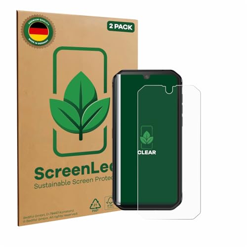 ScreenLeaf (2 Stück Schutzfolie für Blackview BV9900E [nachhaltiger Displayschutz, Folie, transparent, kratzfest] von ScreenLeaf