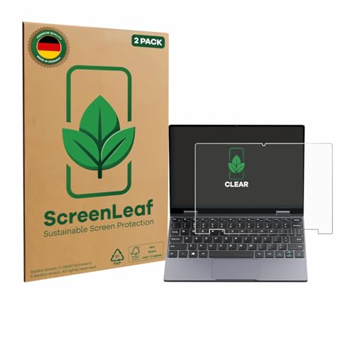 ScreenLeaf (2 Stück Schutzfolie für Chuwi MiniBook X N150 [nachhaltiger Displayschutz, Folie, transparent, kratzfest] von ScreenLeaf