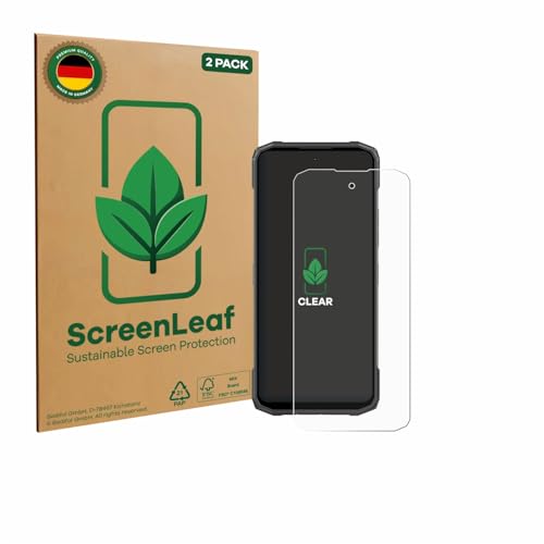 ScreenLeaf (2 Stück Schutzfolie für Doogee Blade 20 Turbo [nachhaltiger Displayschutz, Folie, transparent, kratzfest] von ScreenLeaf
