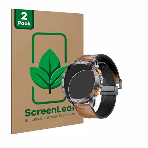 ScreenLeaf (2 Stück Schutzfolie für Dremac DM1-F 1.43" [nachhaltiger Displayschutz, Folie, transparent, kratzfest] von ScreenLeaf