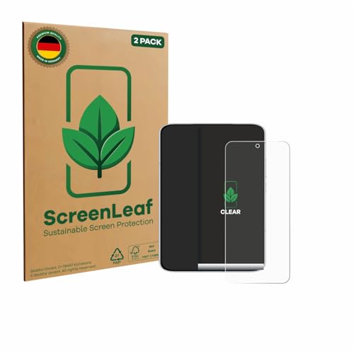ScreenLeaf (2 Stück Schutzfolie für Honor GT Pro [nachhaltiger Displayschutz, Folie, transparent, kratzfest] von ScreenLeaf