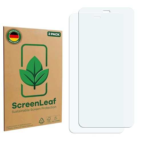 ScreenLeaf (2 Stück Schutzfolie für Honor Power [nachhaltiger Displayschutz, Folie, transparent, kratzfest] von ScreenLeaf