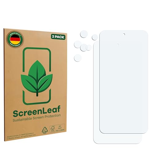 ScreenLeaf (2 Stück Schutzfolie für Nothing CMF Phone 2 Pro (Display+Kamera) [nachhaltiger Displayschutz, Folie, transparent, kratzfest] von ScreenLeaf