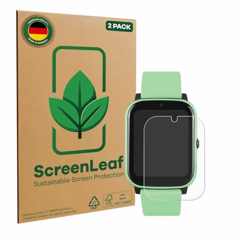 ScreenLeaf (2 Stück Schutzfolie für One2Track Connect NEXT [nachhaltiger Displayschutz, Folie, transparent, kratzfest] von ScreenLeaf