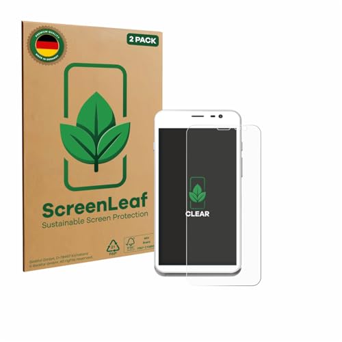 ScreenLeaf (2 Stück Schutzfolie für Pax CCV Fly A77 [nachhaltiger Displayschutz, Folie, transparent, kratzfest] von ScreenLeaf
