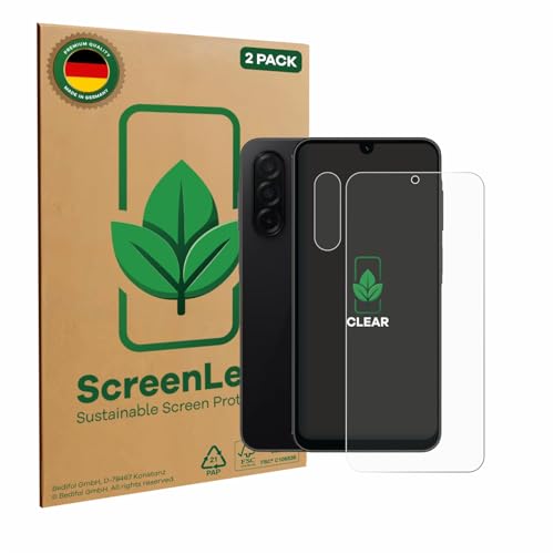 ScreenLeaf (2 Stück Schutzfolie für Samsung Galaxy A26 5G (Display+Kamera) [nachhaltiger Displayschutz, Folie, transparent, kratzfest] von ScreenLeaf