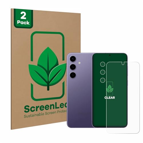 ScreenLeaf (2 Stück Schutzfolie für Samsung Galaxy S24 Plus (Display+Kamera) [nachhaltiger Displayschutz, Folie, transparent, kratzfest] von ScreenLeaf