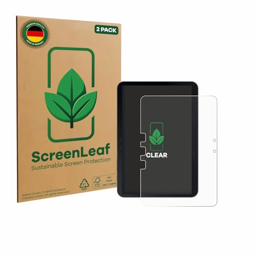 ScreenLeaf (2 Stück Schutzfolie für Samsung Galaxy Tab Active 5 Pro (Hochformat) [nachhaltiger Displayschutz, Folie, transparent, kratzfest] von ScreenLeaf