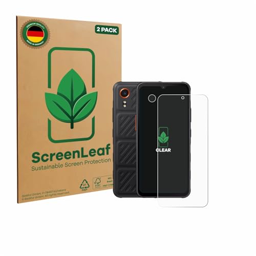 ScreenLeaf (2 Stück Schutzfolie für Samsung Galaxy XCover 7 Pro (Display+Kamera) [nachhaltiger Displayschutz, Folie, transparent, kratzfest] von ScreenLeaf