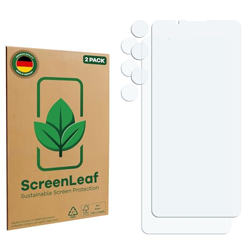 ScreenLeaf (2 Stück Schutzfolie für Sony Xperia 1 VII (Display+Kamera) [nachhaltiger Displayschutz, Folie, transparent, kratzfest] von ScreenLeaf