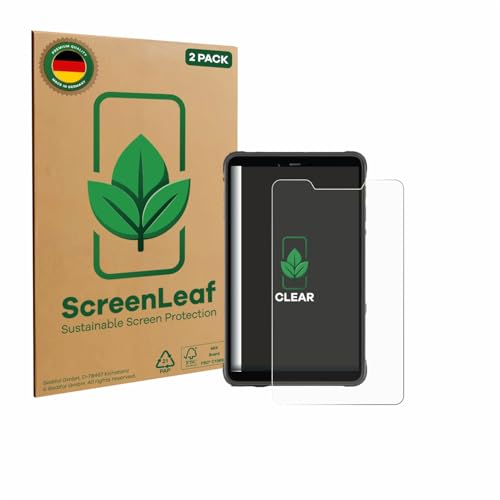 ScreenLeaf (2 Stück Schutzfolie für Ulefone Armor Pad Pro [nachhaltiger Displayschutz, Folie, transparent, kratzfest] von ScreenLeaf