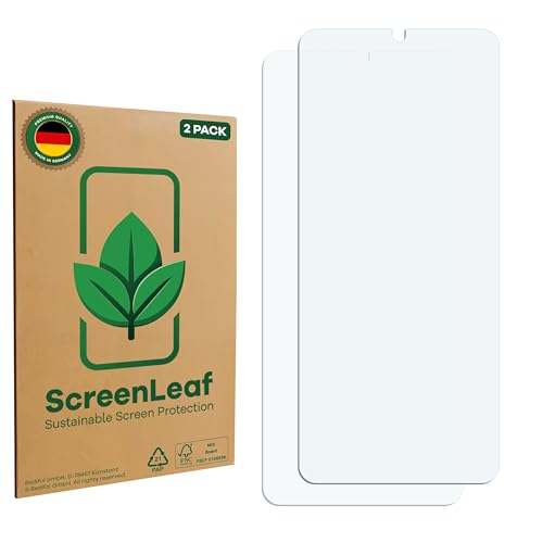 ScreenLeaf (2 Stück Schutzfolie für Vivo Y02A [nachhaltiger Displayschutz, Folie, transparent, kratzfest] von ScreenLeaf